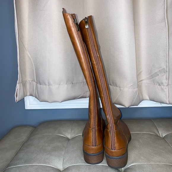 X/Appeal Leather Brown Zip Up Boots | Women’s Size US 8 - Picture 5 of 16